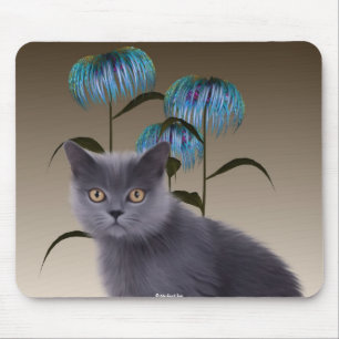 Tapis De Souris Le chaton fleurit Mousepad