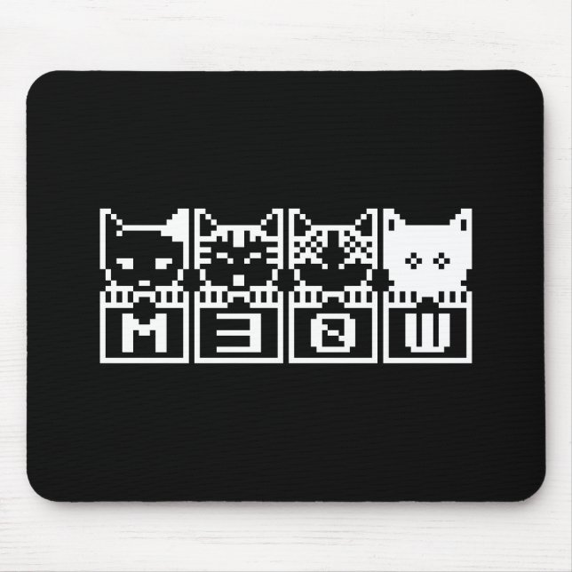 TAPIS DE SOURIS LE CHATS M30W 8 BITS (Devant)