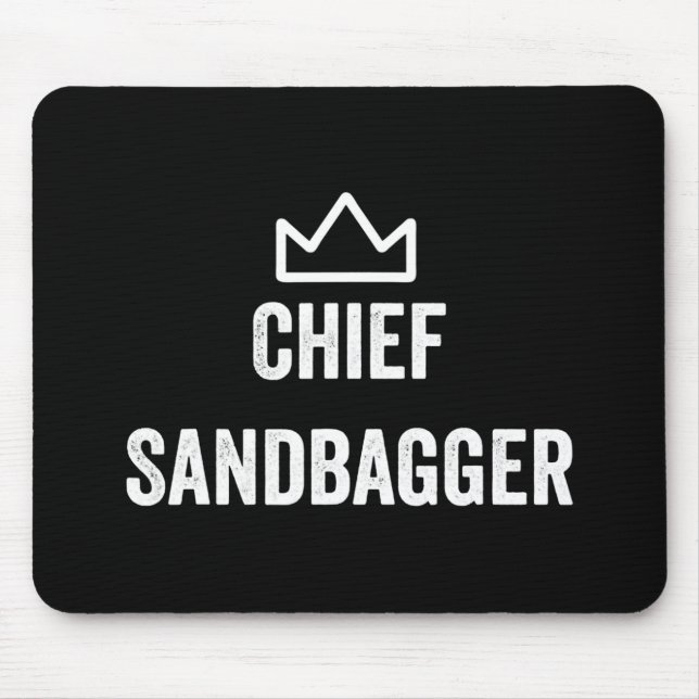 Tapis De Souris Le chef Sandbagger Golf Meme Bjj Chess Sandbag (Devant)