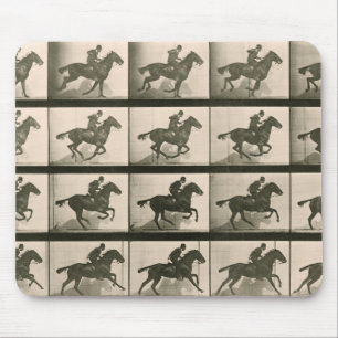 Tapis De Souris Le Cheval en mouvement Premier film Vintage