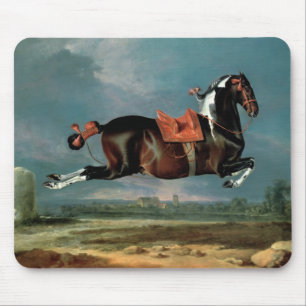 Tapis De Souris Le cheval pie "Cehero" s'élevant