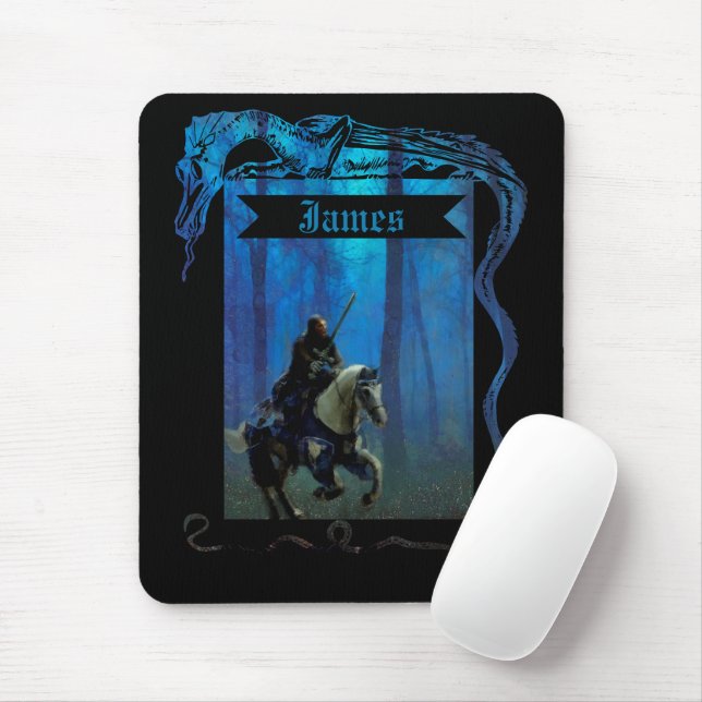 Tapis De Souris Le Chevalier Solitaire : Un Voyage à Travers la Br (Avec souris)