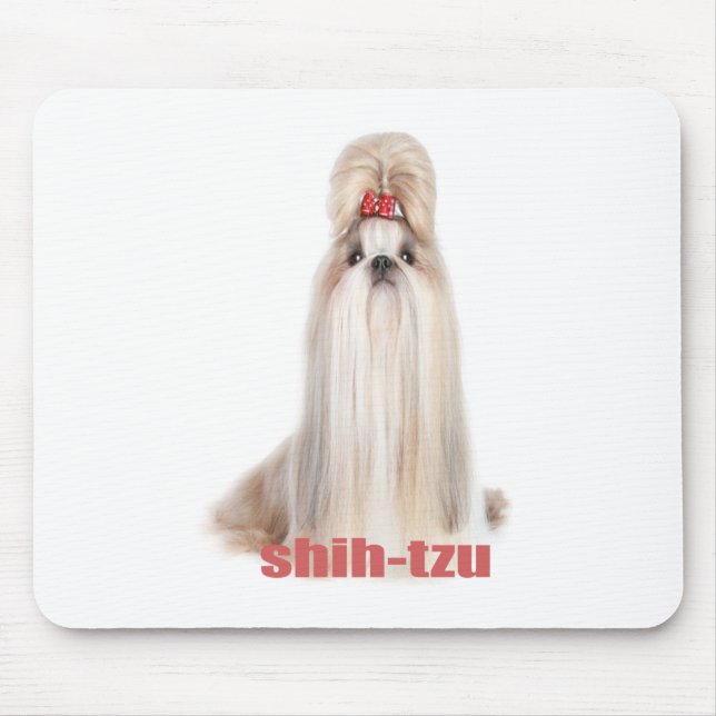 Tapis De Souris le chien de shih-tzu multiplie le シーズー - シーズー犬の品種 (Devant)