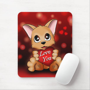 Tapis De Souris Le chiot t'aime