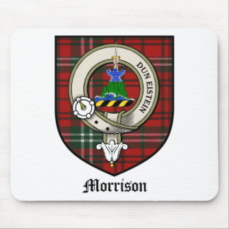 Tapis De Souris Le clan de Morrison Crest le tartan d'insigne