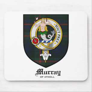 Tapis De Souris Le clan de Murray Crest le tartan d'insigne
