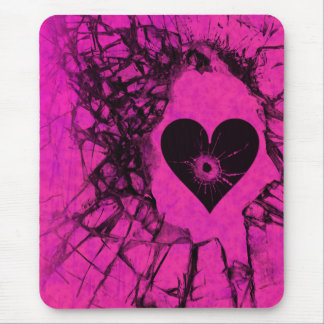 Tapis De Souris Le coeur brisé brisé Mousepad gothique