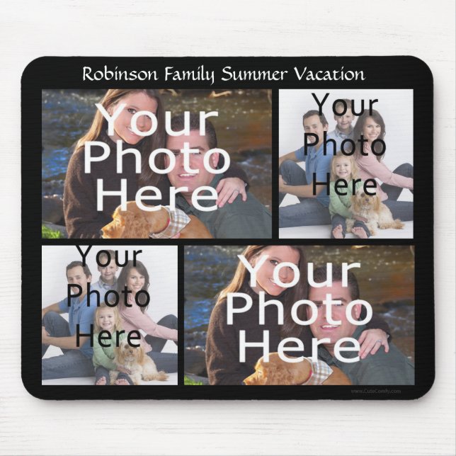 Tapis De Souris Le collage fait sur commande Mousepad de photo (Devant)