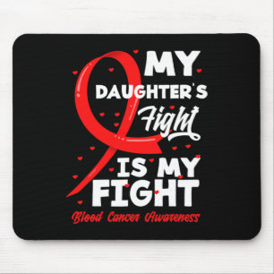 Tapis De Souris Le combat de ma fille est ma lutte contre le cance