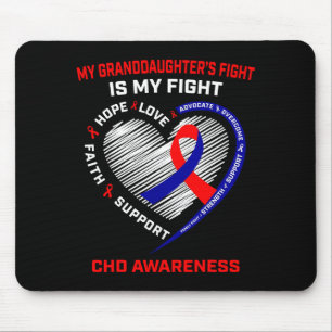 Tapis De Souris Le combat de mes petites-filles est mon combat Chd