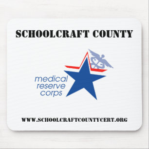 Tapis De Souris Le comté de Schoolcraft MRC Mousepad