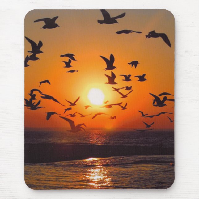 Tapis De Souris Le coucher du soleil du lac Érié (Devant)