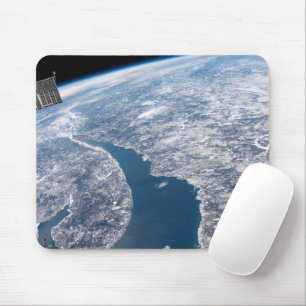 Tapis De Souris Le Cratère Manicouagan Et Le Saint-Laurent