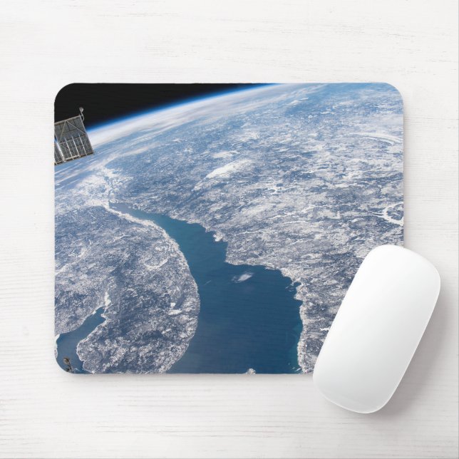 Tapis De Souris Le Cratère Manicouagan Et Le Saint-Laurent (Avec souris)