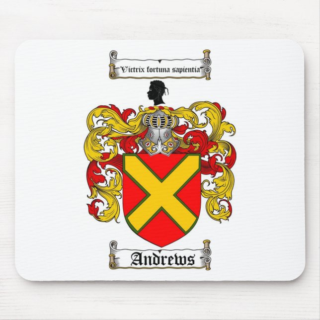 TAPIS DE SOURIS LE CREST DE FAMILLE D'ANDREWS - MANTEAU D'ANDREWS (Devant)