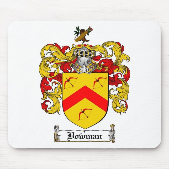TAPIS DE SOURIS LE CREST DE FAMILLE D'ARCHER - MANTEAU D'ARCHER (Devant)