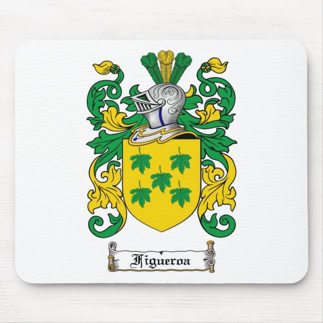 TAPIS DE SOURIS LE CREST DE FAMILLE DE FIGUEROA - MANTEAU DE (Devant)