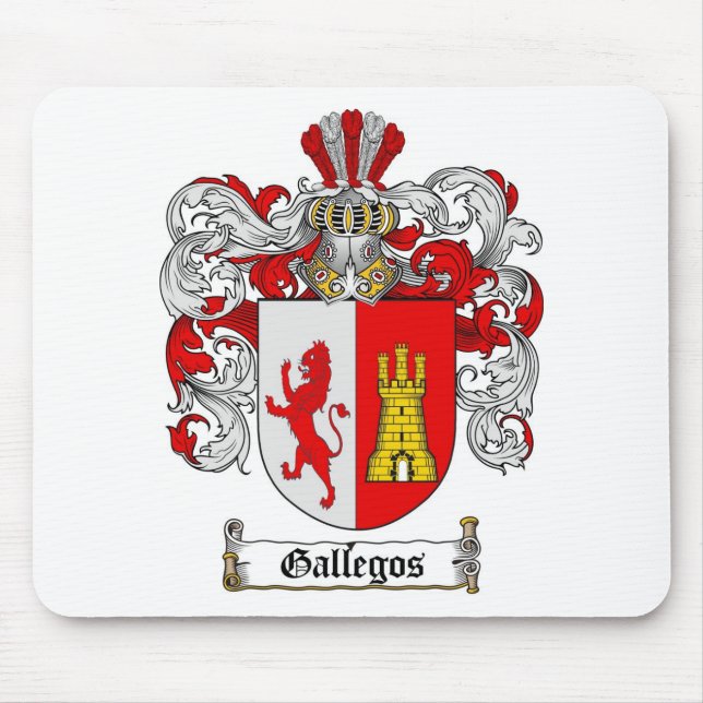 TAPIS DE SOURIS LE CREST DE FAMILLE DE GALLEGOS - MANTEAU DE (Devant)