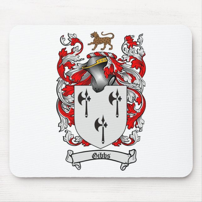 TAPIS DE SOURIS LE CREST DE FAMILLE DE GIBBS - MANTEAU DE GIBBS (Devant)