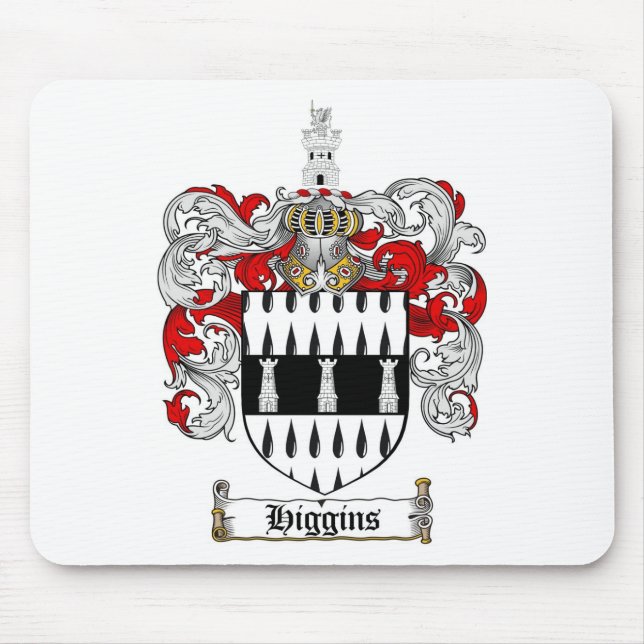 TAPIS DE SOURIS LE CREST DE FAMILLE DE HIGGINS - MANTEAU DE (Devant)