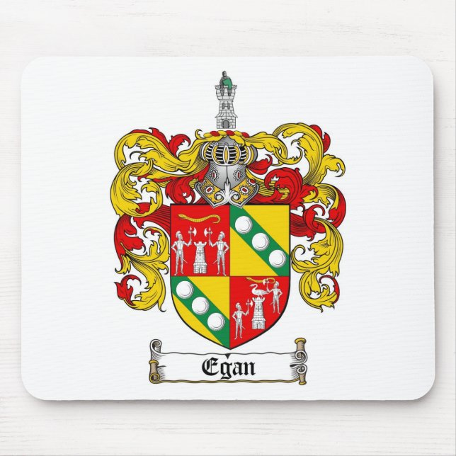 TAPIS DE SOURIS LE CREST DE FAMILLE D'EGAN - MANTEAU D'EGAN DES (Devant)