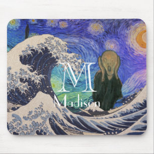 Tapis De Souris Le cri de la Grande Vague Starry Night