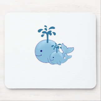 Tapis De Souris Le décor de baleine, la maman et la baleine