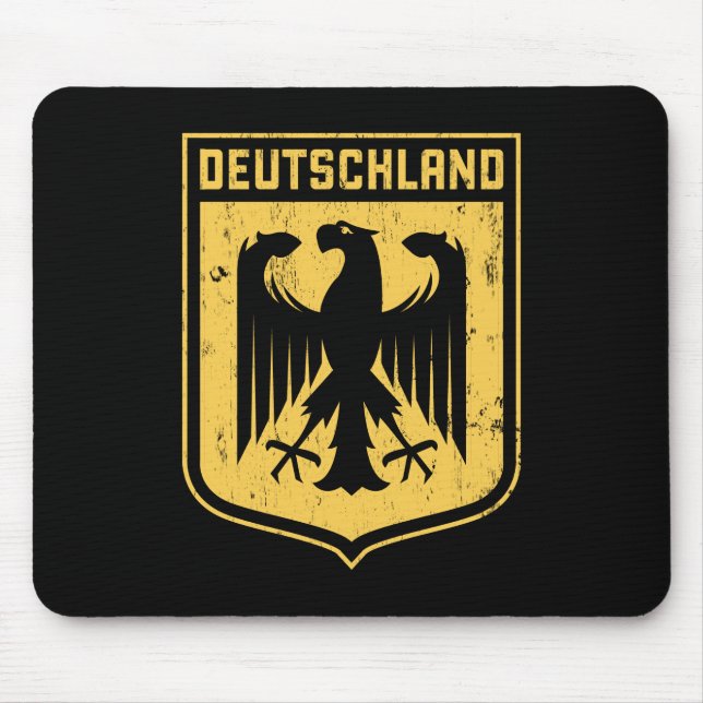 Tapis De Souris Le Deutschland Eagle - manteau des bras allemand (Devant)