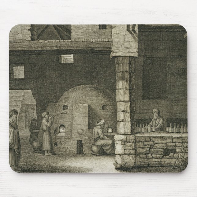 Tapis De Souris Le fabricant de bouteille en verre, des arts du (Devant)