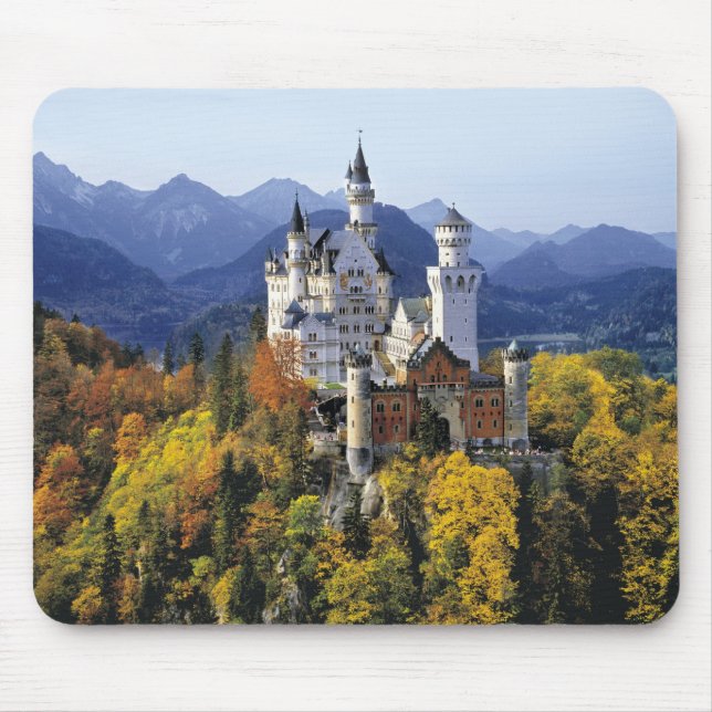 Tapis De Souris Le fantaisiste Neuschwanstein est l'un des trois (Devant)