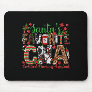 Tapis De Souris Le favori de Santa Cna Infirmière certifiée Noël i