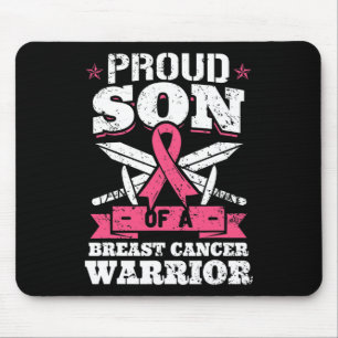 Tapis De Souris Le Fils Du Cancer Du Sein Guerrier De Sensibilisat