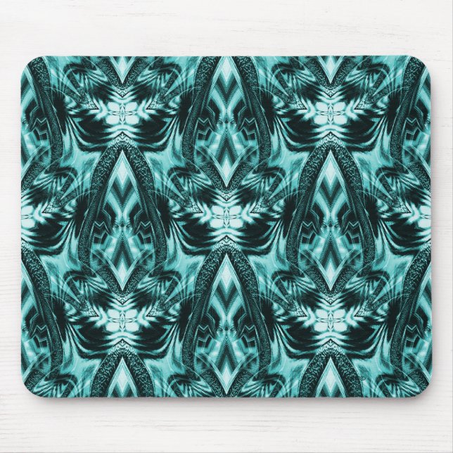 Tapis De Souris Le Fleurs en Turquoise.... (Devant)