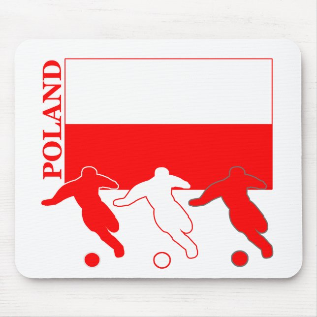 Tapis De Souris Le football Pologne (Devant)