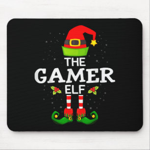 Tapis De Souris Le Gamer Elf Noël Famille Pyjama Assorti