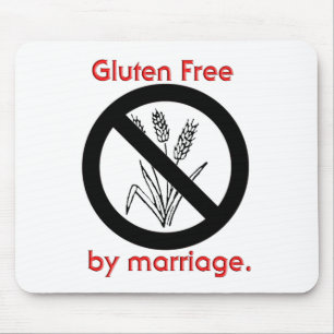 Tapis De Souris Le gluten libèrent par mariage