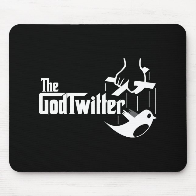 Tapis De Souris Le GodTwitter Mousepad (Devant)