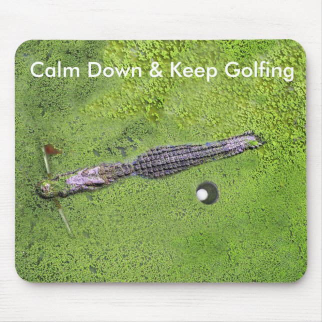 TAPIS DE SOURIS LE GOLF DRÔLE MOUSEPAD, GARDENT LE CALME ET (Devant)