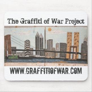 Tapis De Souris Le graffiti du projet de guerre : Série 9/11 de