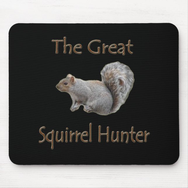 Tapis De Souris Le grand gris de chasseur d'écureuil (Devant)