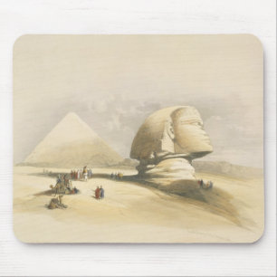 Tapis De Souris Le grand sphinx et les pyramides de Gizeh, de "E