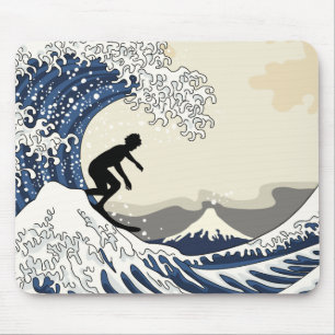 Tapis De Souris Le grand surfer de Kanagawa