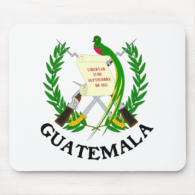Tapis De Souris Le GUATEMALA - emblème/drapeau/manteau des (Devant)