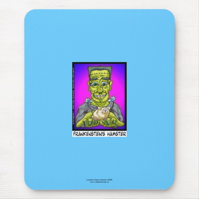 Tapis De Souris Le Hamster de Frankenstein Drôle Cartoon Pad (Devant)