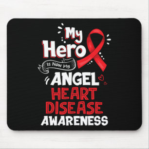 Tapis De Souris Le héros est maintenant mon ange cardiopathie cade