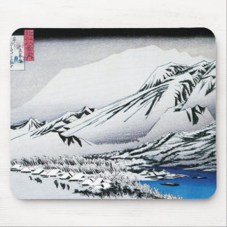 TAPIS DE SOURIS LE JAPON DANS LA NEIGE MOUSEPAD