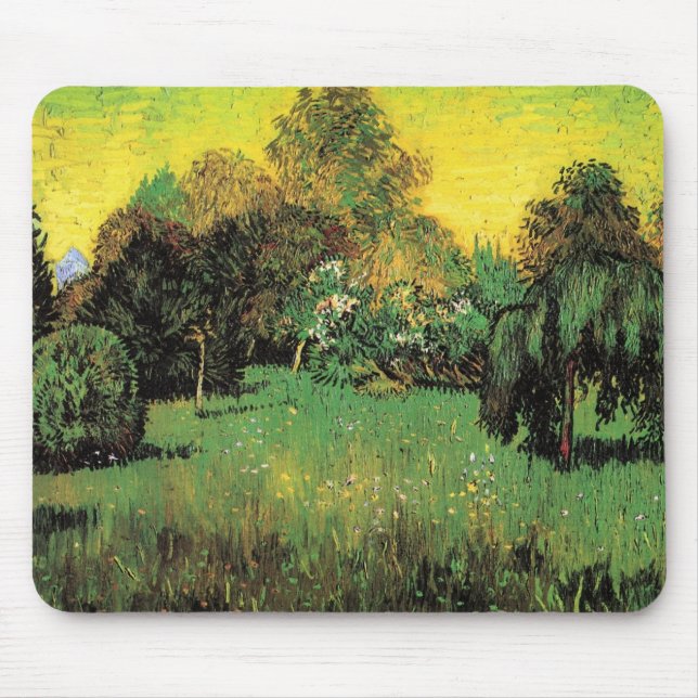 Tapis De Souris Le jardin des poètes par Vincent van Gogh (Devant)