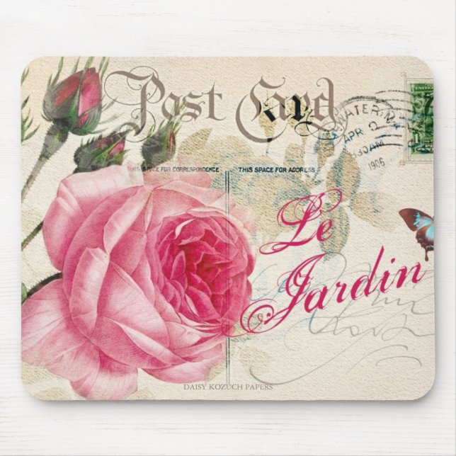 Tapis De Souris Le Jardin, Inspiré Français, Pad Souris (Devant)