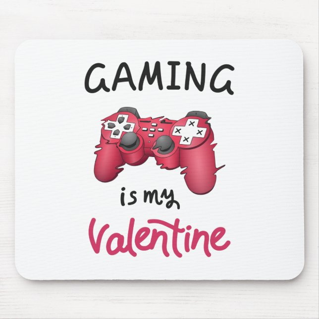 Tapis De Souris Le jeu est mon Valentin (Devant)