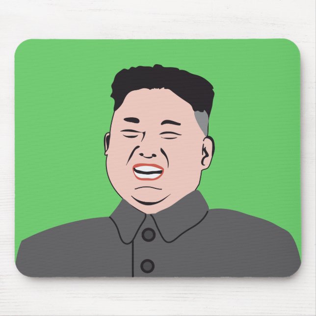 Tapis De Souris Le Jong-ONU riant de Kim (Devant)